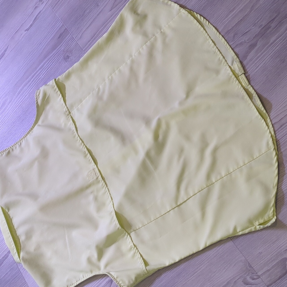 Eddie Bauer Sleeveless Shirt XL Lemon Wash Fishing Hiking Lightweight - Picture 14 of 15